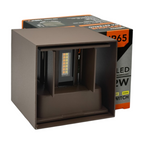 Applique da muro doppia LED COB 12W UNIVERSO ES46-C3C con