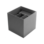 Applique Lampada da Muro Grigia - Doppio LED COB 12W con