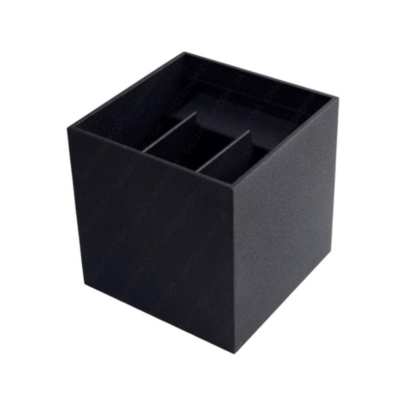Applique Lampada a Muro Nera – Doppio LED COB 12W con Fascio Regolabile, IP55 per Esterno