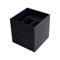 Applique Lampada a Muro Nera – Doppio LED COB 12W con Fascio Regolabile, IP55 per Esterno