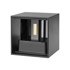 Applique Lampada a Muro Nera - Doppio LED COB 12W con Fascio - immagine 2
