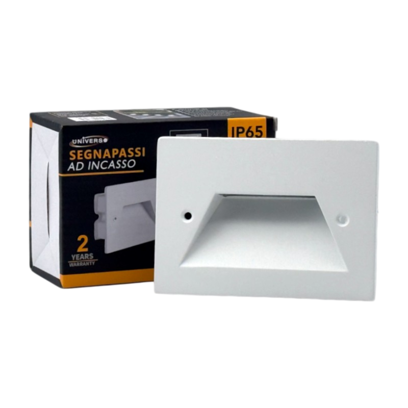 Universo ES49-B3C Punto Luce Segnapasso Rettangolare LED ad Incasso Cambia Colore CCT 3in1 3W 24° da Esterno IP65