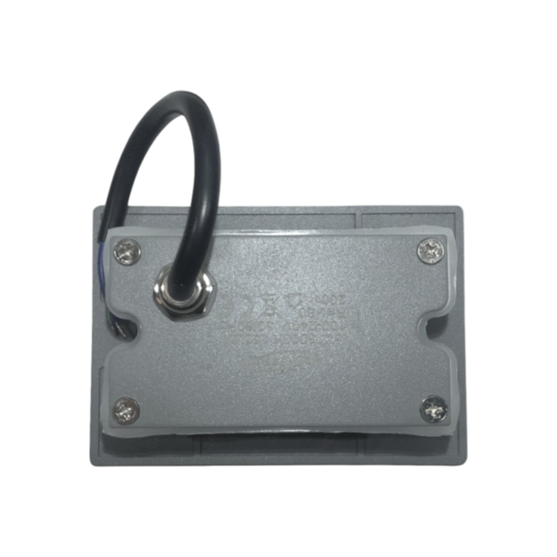 Punto Luce Segnapasso LED Rettangolare Colore Grigio Montaggio a Incasso 503E 3W 24° da Esterno IP65