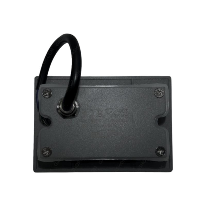 Punto Luce Segnapasso LED Rettangolare Colore Nero Montaggio a Incasso 503E 3W 24° da Esterno IP65