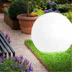 Lampada a Sfera Bianca da Giardino 40 cm - Attacco E27 Max - immagine 4