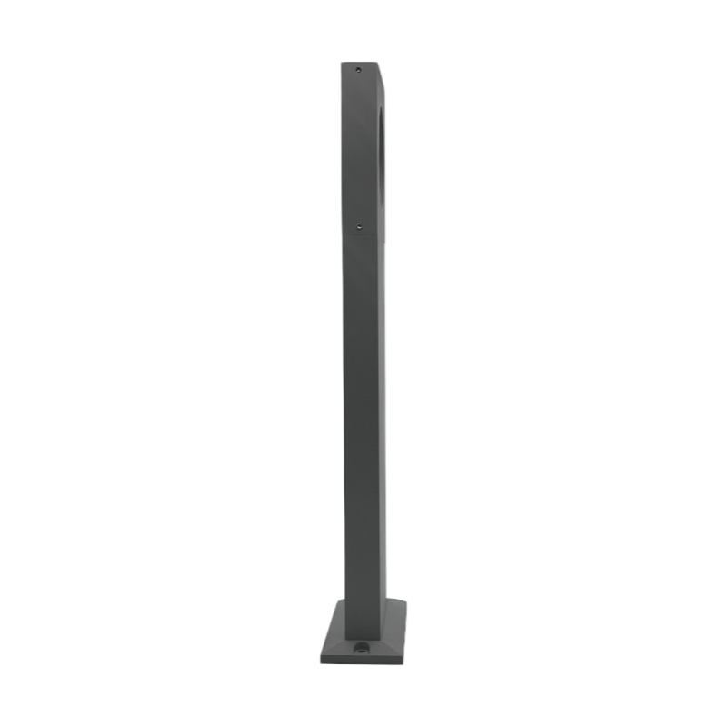 Lampada LED da Giardino 12W – Alluminio Grigio, Fissaggio a Terra, IP65, Lampione 500 mm, 600 Lumen