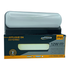 Applique LED Nera 12W - Lampada Impermeabile IP65 da Parete