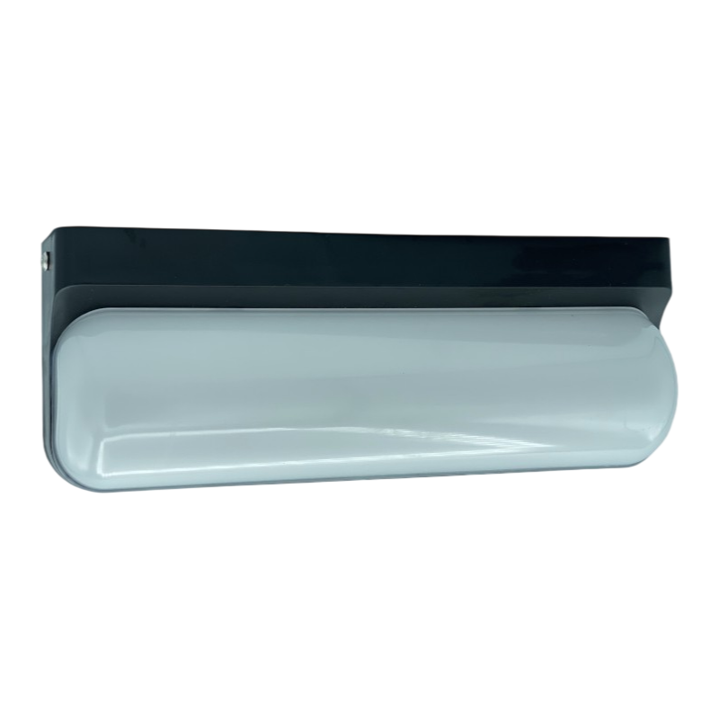 Applique LED Nera 12W – Lampada Impermeabile IP65 da Parete Rettangolare per Giardino e Ingresso, 230V, CCT 3000K/4000K/6500K