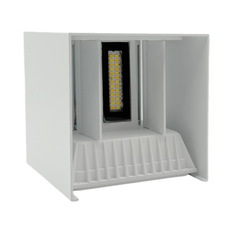 Applique LED da muro bianca 22W doppia emissione con CCT 3in1 selezione temperatura luce 3000K 4000K 6500K IP65 per esterno