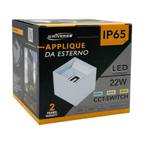 Applique LED da muro bianca 22W doppia emissione con CCT - immagine 7