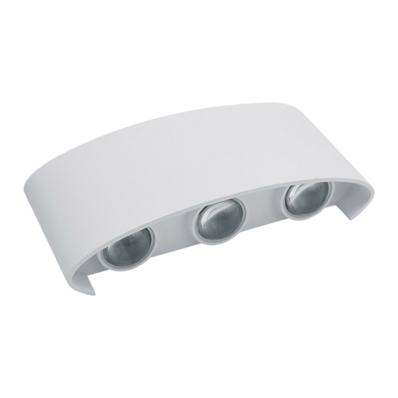Applique LED da muro bianca 16W doppia emissione up & down con CCT selezionabile 3000K 4000K 6500K IP65 per esterno