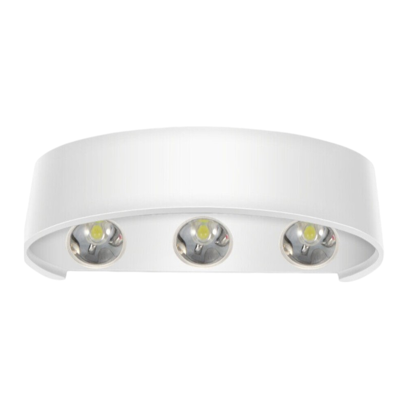 Applique LED da muro bianca 16W doppia emissione up & down con CCT selezionabile 3000K 4000K 6500K IP65 per esterno