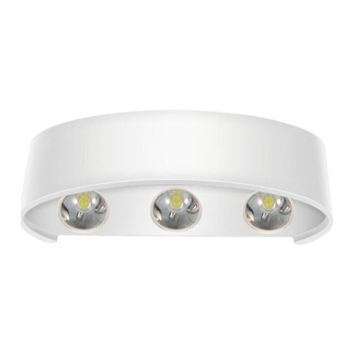 Applique LED da muro bianca 16W doppia emissione up & down con CCT selezionabile 3000K 4000K 6500K IP65 per esterno