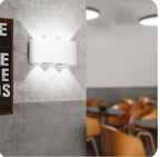 Applique LED da muro bianca 16W doppia emissione up & down - immagine 5