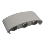 Applique LED da muro grigia 16W doppia emissione up & down