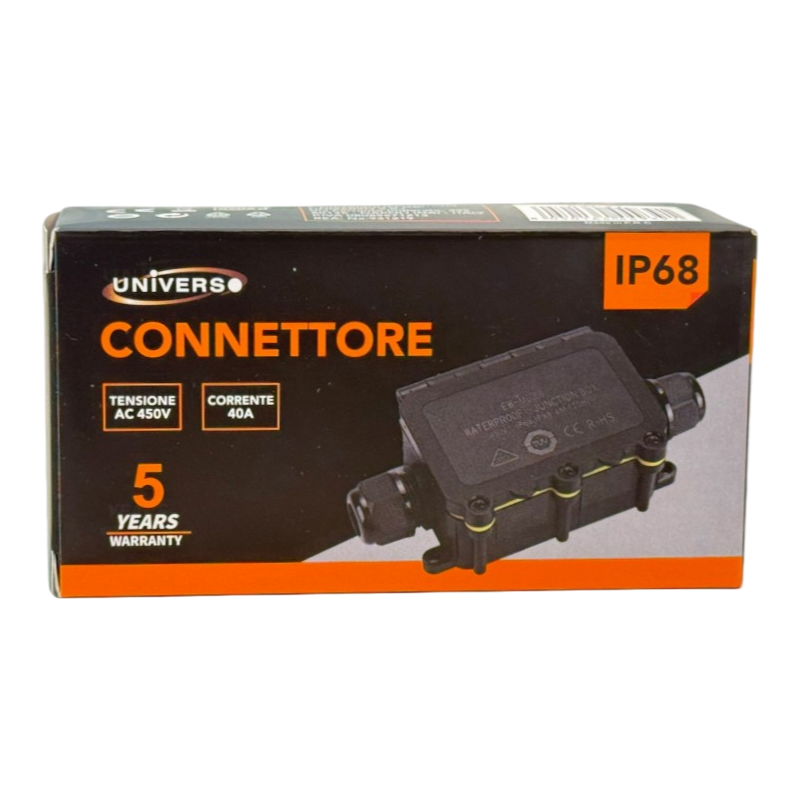 UNIVERSO EW-2T Scatola di derivazione stagna impermeabile IP68 con 2 terminali