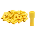 Confezione da 50 Pezzi – Terminale Isolato Capicorda Femmina FDFD5.5-250 per Cavi da 4 mm² a 6 mm² – Giallo