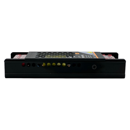 Alimentatore slim metallico stabilizzato switching trimmer 220V DC12V 8.33A 100 watt colore nero