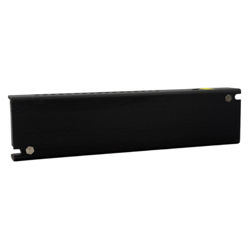 Alimentatore slim metallico stabilizzato switching trimmer 220V-12V 12.5A 150 watt colore nero