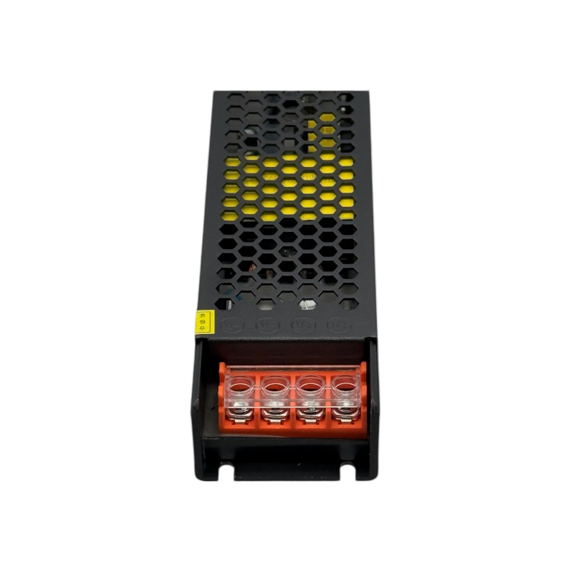 Alimentatore slim metallico stabilizzato switching trimmer 220V-24V 16.6A 400 watt colore nero