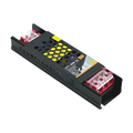 Alimentatore slim metallico stabilizzato switching trimmer 220V DC12V 5A 60 watt colore nero