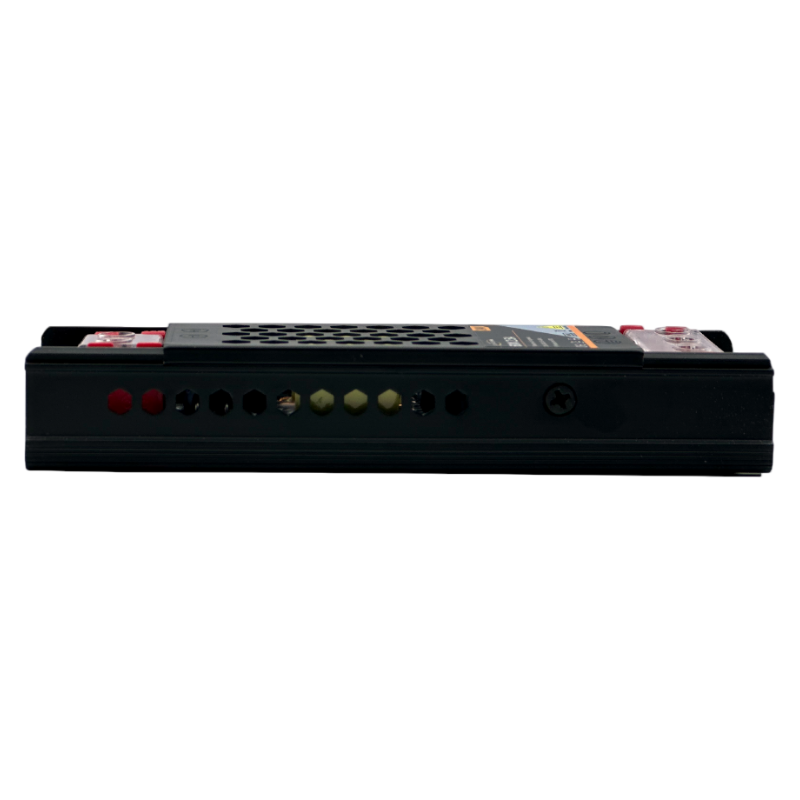 Alimentatore Slim Metallico Stabilizzato Switching Trimmer 220V-24V 2.5A 60W Colore Nero
