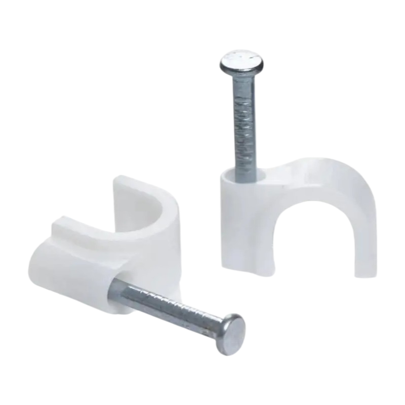 Confezione da 100 pezzi – Fermacavo Ø 6 mm, colore bianco