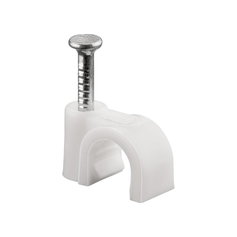 Confezione da 100 pezzi – Fermacavo Ø 6 mm, colore bianco