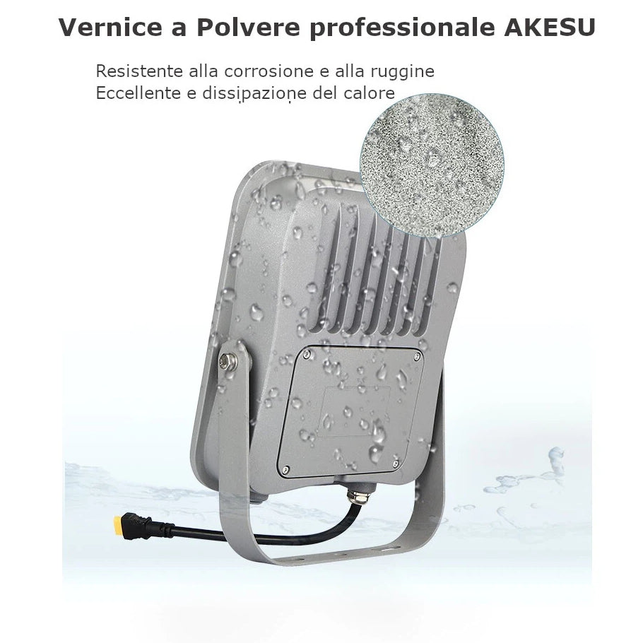 Proiettore LED a Batteria con Pannello Solare UNIVERSO FSO-100W | 170 lm/W IP65 Bianco Freddo 6500K