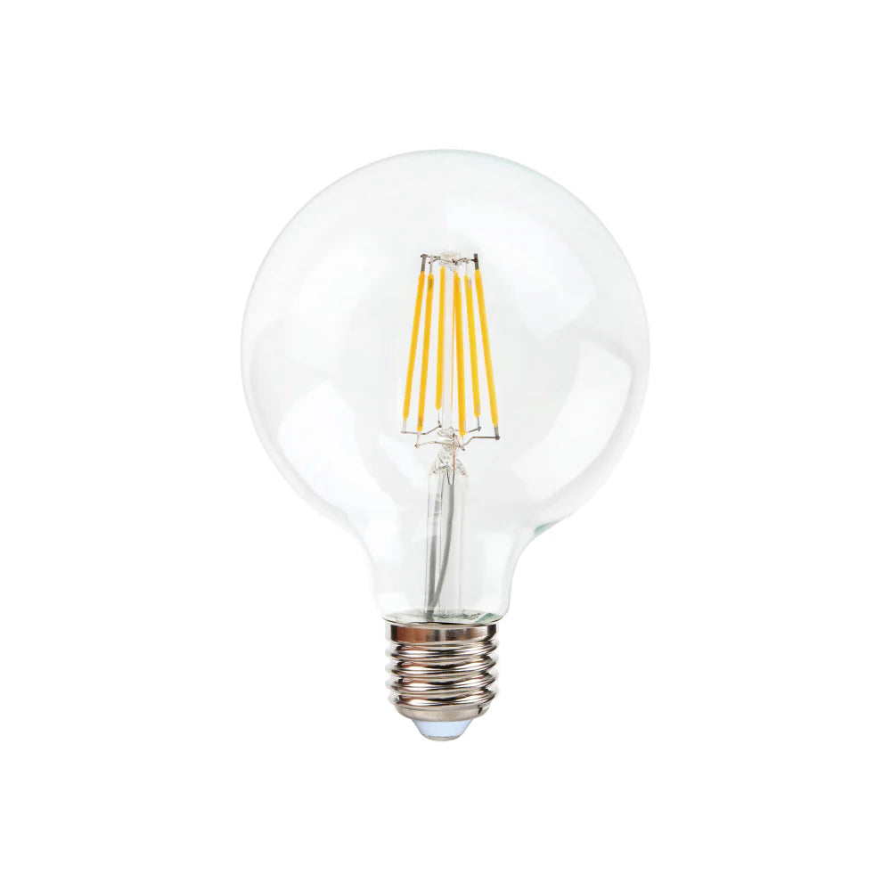 Lampadina LED Globo G125 18W Attacco E27 Filamento in Vetro Trasparente 2380 Lumen 2700K / 4000K / 6500K