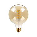 Lampadina LED E27 Universo G125-S-OC – 4W, Globo G125 a Filamento, Vetro Ambrato, Luce Calda 2500K