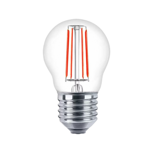 Confezione da 10 Pezzi Universo – Lampadina LED E27 Colorata 4W, Miniglobo G45 a Filamento, 440 Lumen, Colore Rosso/Verde/Blu