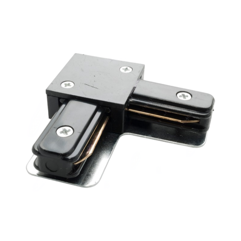 UNIVERSO CONNETTORE GIUNTO ANGOLARE 90° A L PER BINARI ELETTRIFICATI MONOFASE TRACK LIGHT
