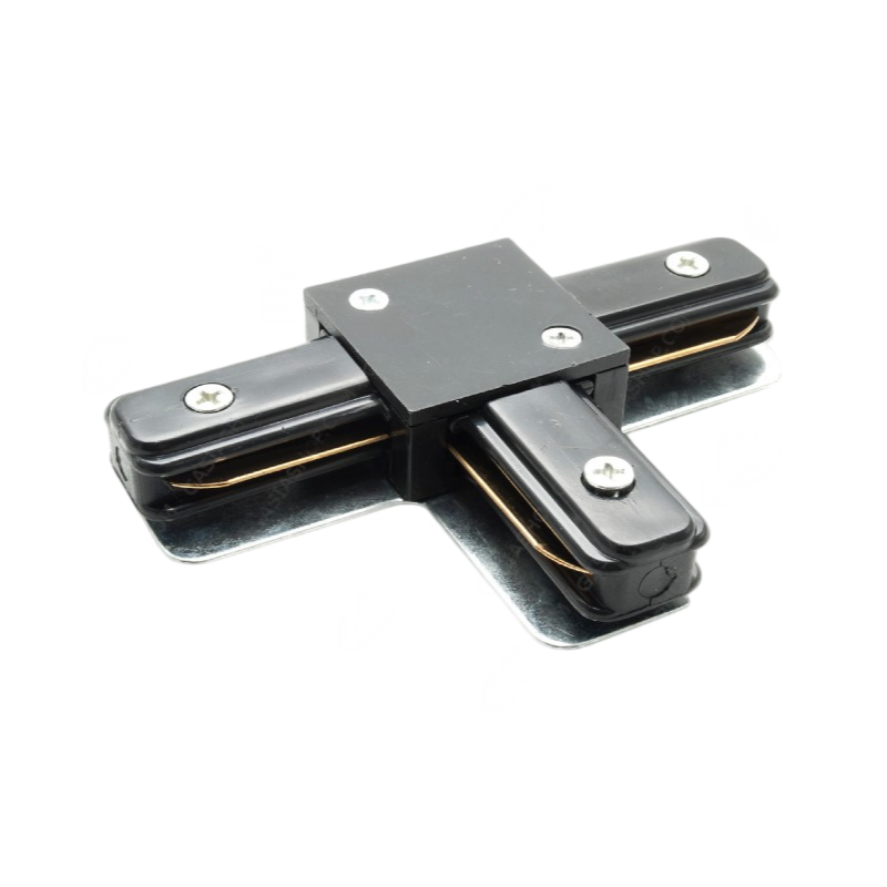 Connettore Giunto a T Doppio Contatto per Binari Elettrificati Monofase Universo – Track Light