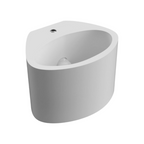 Applique Plafoniera Ovale in Gesso Verniciabile - Doppia