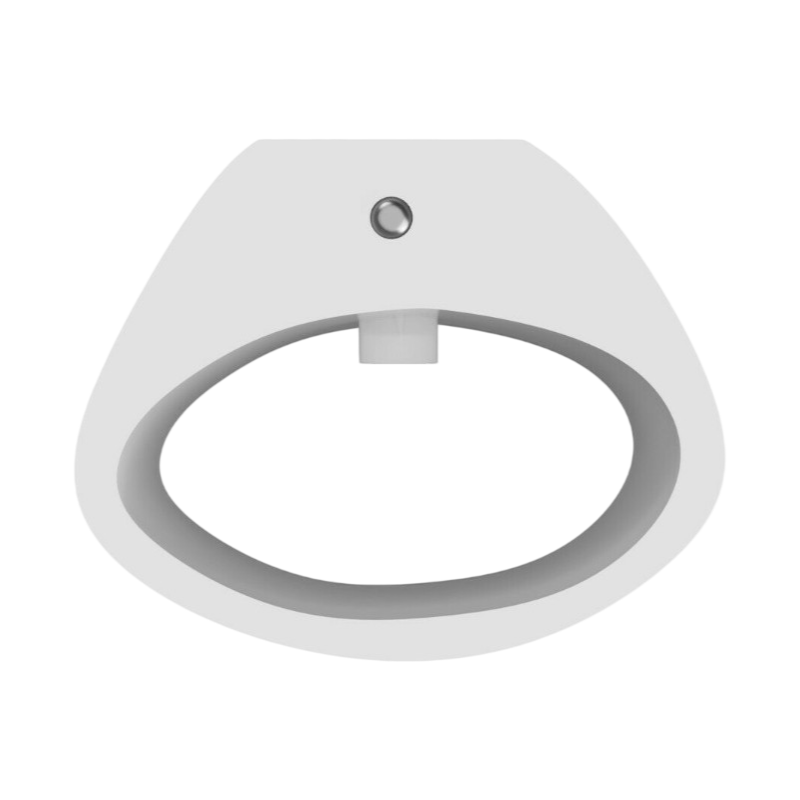 Applique Plafoniera Ovale in Gesso Verniciabile – Doppia Emissione Luminosa 25W con Portalampada G9