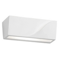 Portalampada Applique da Parete in Gesso Verniciabile Rettangolare – Doppia Emissione Up/Down con Attacco G9