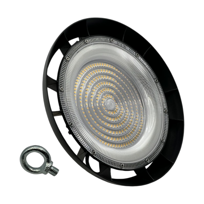 Campana LED UFO Lampada Industriale a Sospensione Ultra Slim Universo HE-100W-N – 100W da Esterno, IP65, 9.000 Lumen
