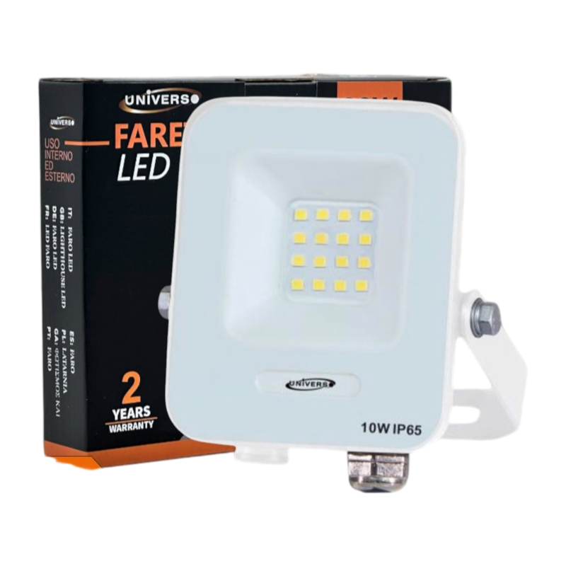 Proiettore SMD LED da Esterno UNIVERSO IK03-10W 10W | CCT Selezionabile 3000K-4000K-6500K IP65 930lm