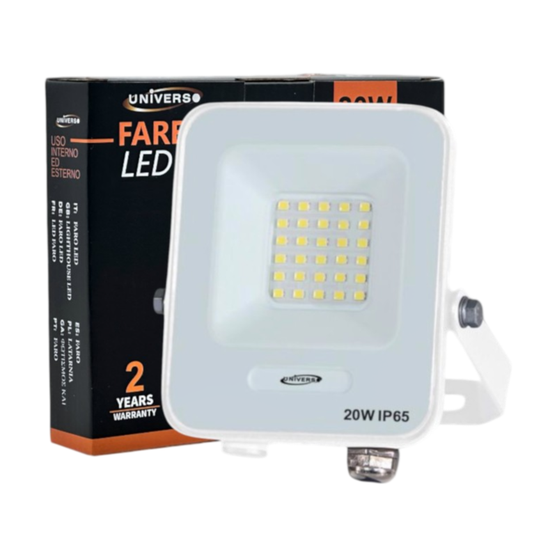 Proiettore SMD LED da Esterno UNIVERSO IK03-20W 20W | CCT Selezionabile 3000K-4000K-6500K IP65 1800lm