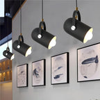 Lampada a Sospensione Nera con Paralume Orientabile e - immagine 17