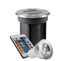 Segnapasso Portalampada da Interramento Calpestabile RGB con Lampada GU10 3W IP65