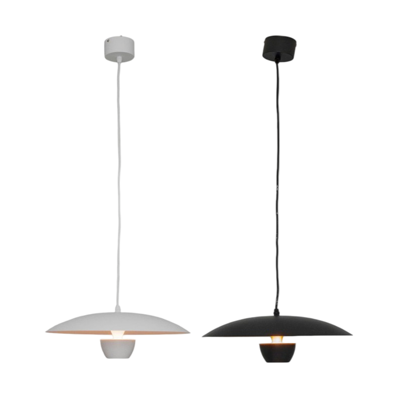 Lampadario LED a Sospensione Moderno 11W – 880 Lumen, Colore Bianco o Nero, IP20