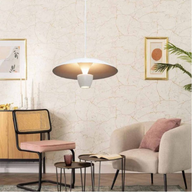 Lampadario LED a Sospensione Moderno 11W – 880 Lumen, Colore Bianco o Nero, IP20