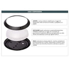 Plafoniera Circolare da Esterno IP66 FUMAGALLI LUCIA Nera - immagine 3