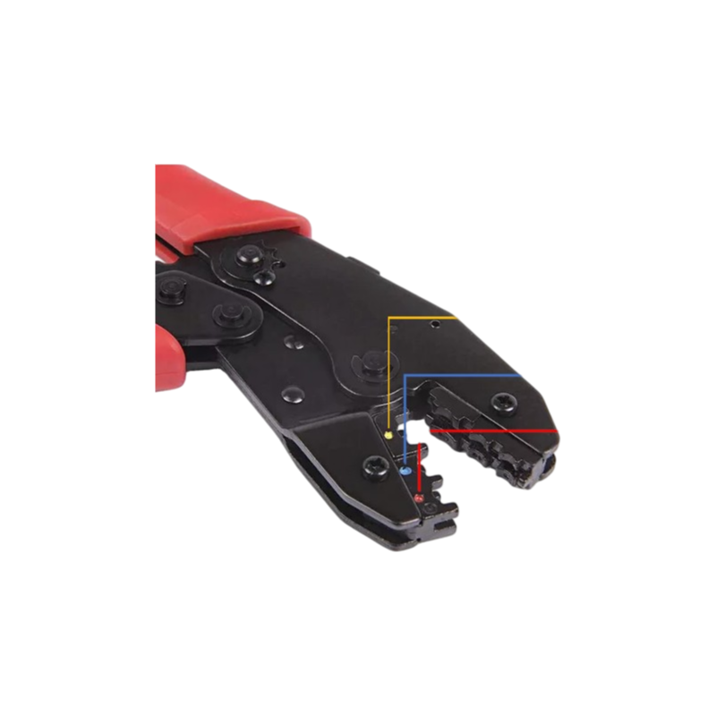 Pinza Crimpatrice per Capicorda Isolati e Non – da 0.5 a 6 mm², Cavi da 20 a 10 AWG