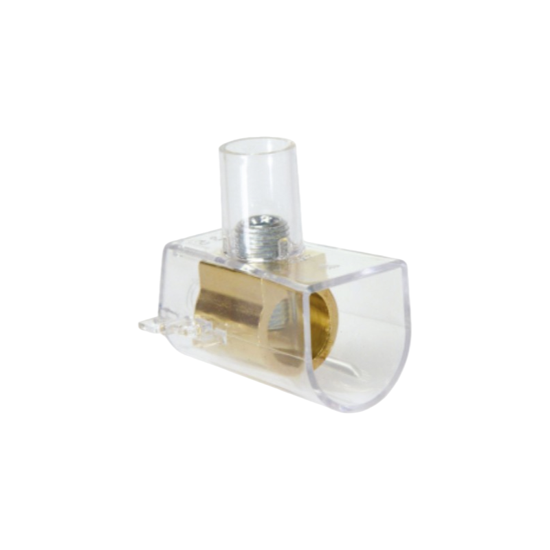 Confezione da 100 pezzi – Morsetto Forbox a cappuccio unipolare trasparente per cavi con sezione 6 mm²