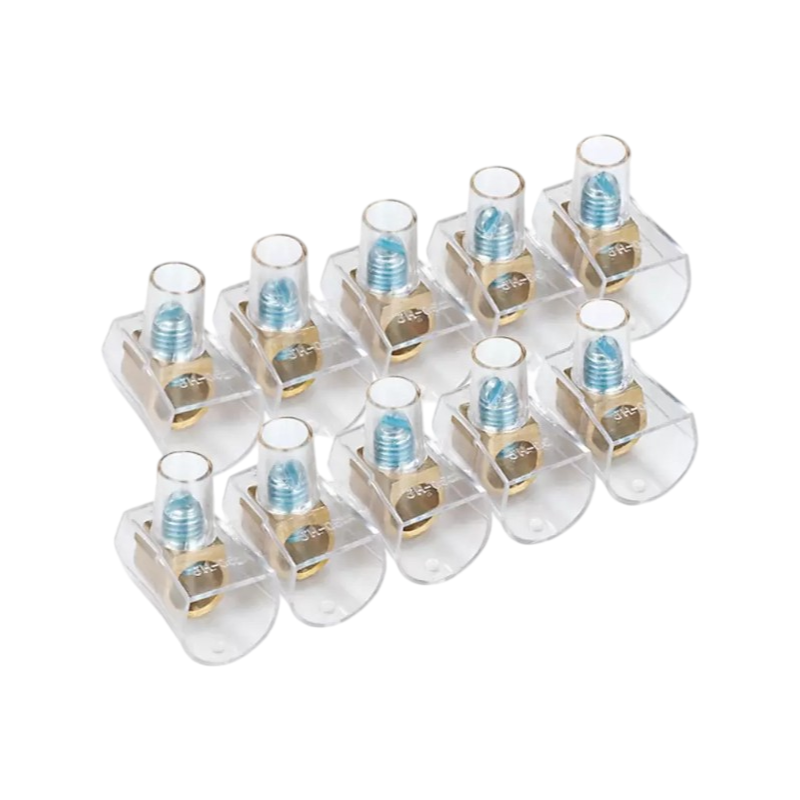 Confezione da 10 Pezzi – Morsetto a Cappuccio Unipolare Trasparente Forbox per Cavi Sezione 4 mm²