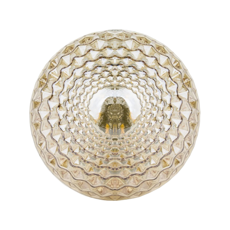 Lampadina LED Vintage a Forma di Pigna – E27 4W, Vetro Ambrato, Luce Calda 2500K