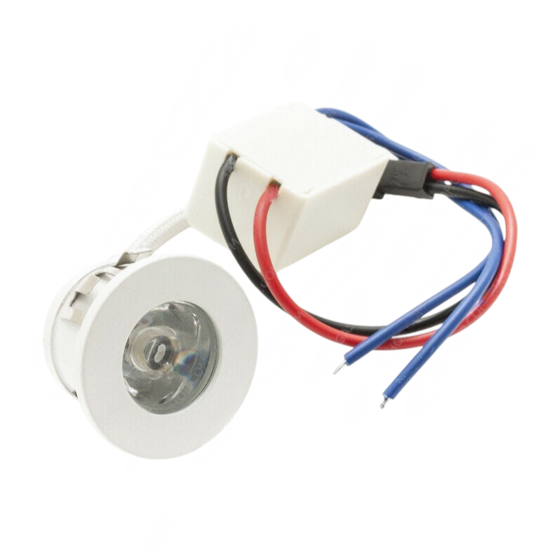 Faretto LED Rotondo da Incasso Bianco 1W | CCT Selezionabile 3000K-4000K-6500K + Blu